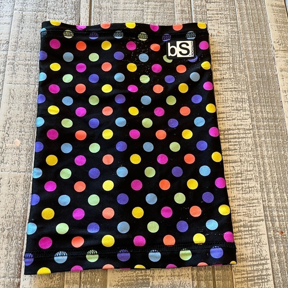 BLACKSTRAP Kids Neck Gaiter Dual Layer Cold Weather One Size Fits All Polka Dot